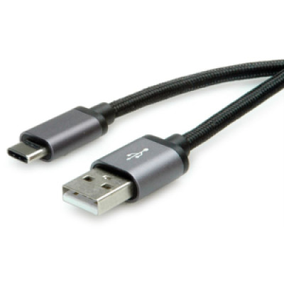 Roline USB2.0 kabel TIP C(M) na TIP A(M), 1.8m, crni  / 11.02.9028